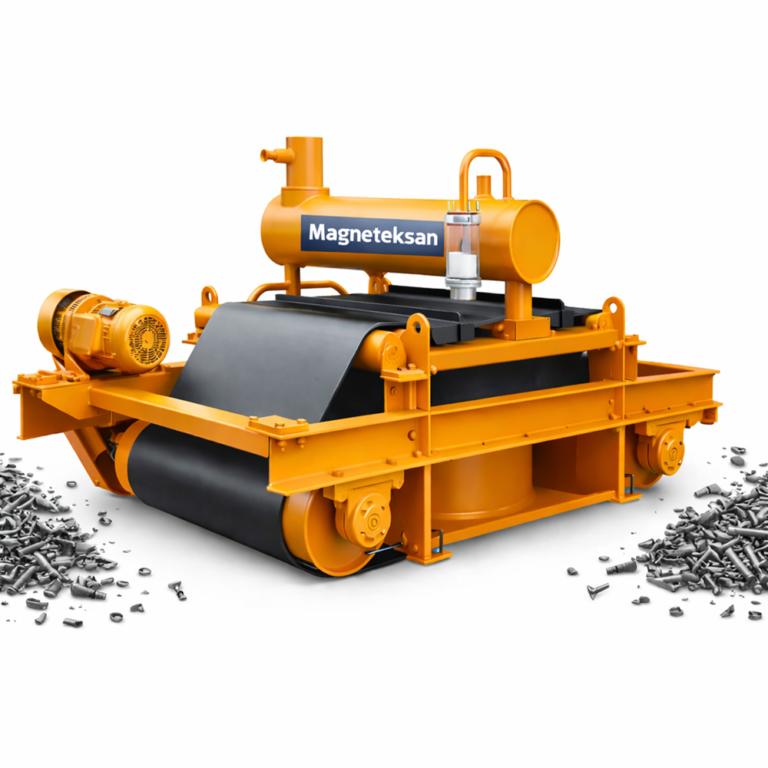 elektromiknatis bant üzeri manyetik seperatör