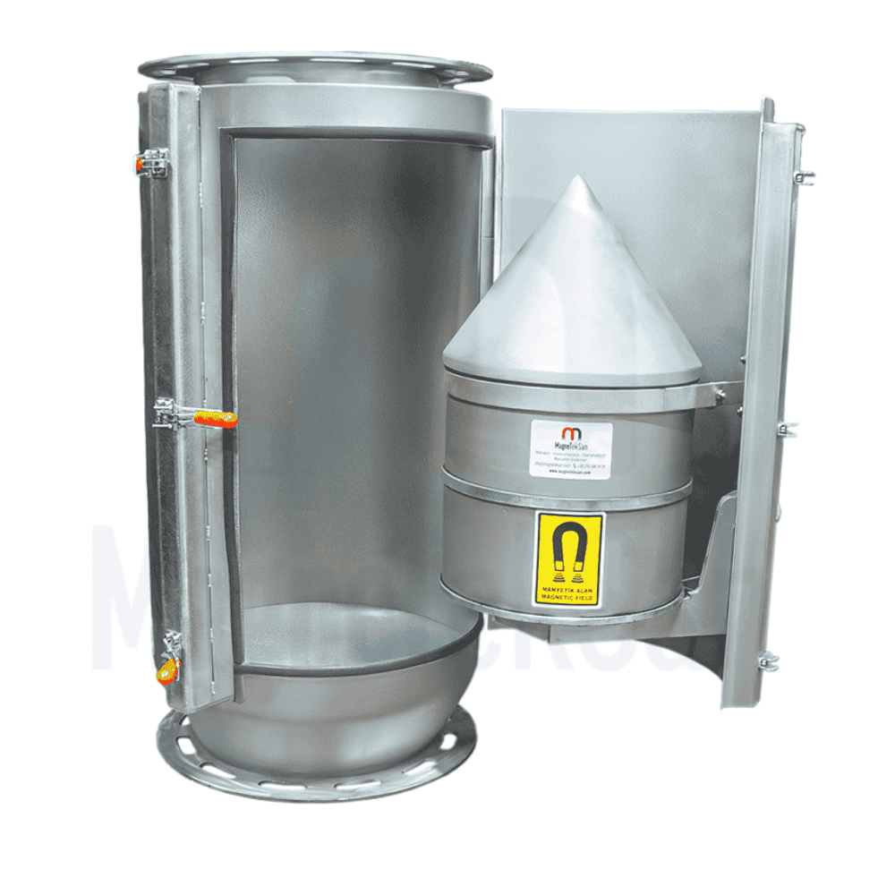 DN350 ferrit bullet magnet iç çekirdek manyetik seperatör parçası