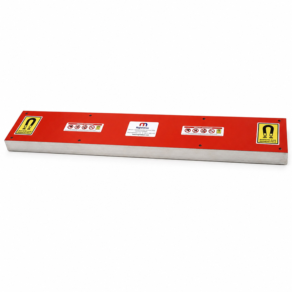 Alçıpan Geri Dönüşüm Plaka Mıknatıs – 892×150×42 mm Neodyum