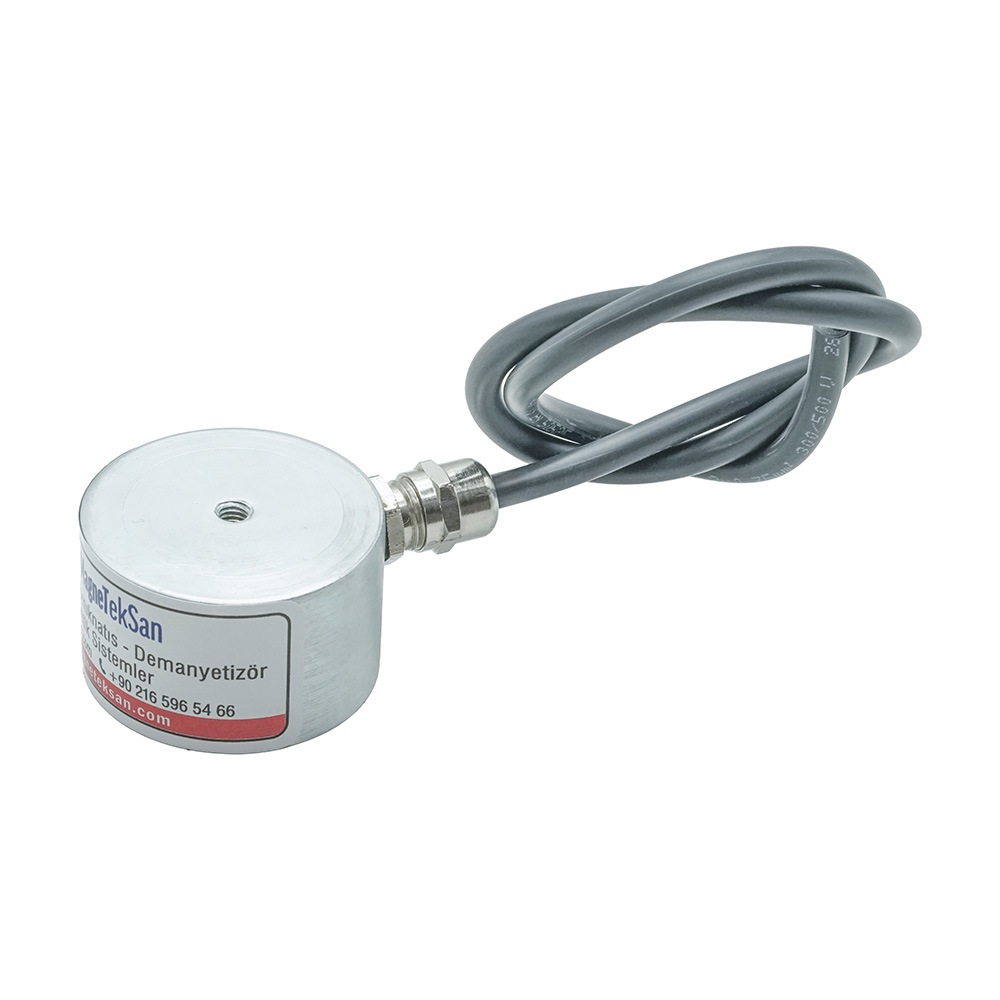 Lazer Markalama Hatları İçin Ø50×30 mm 24V M6 Dişi Elektromıknatıs