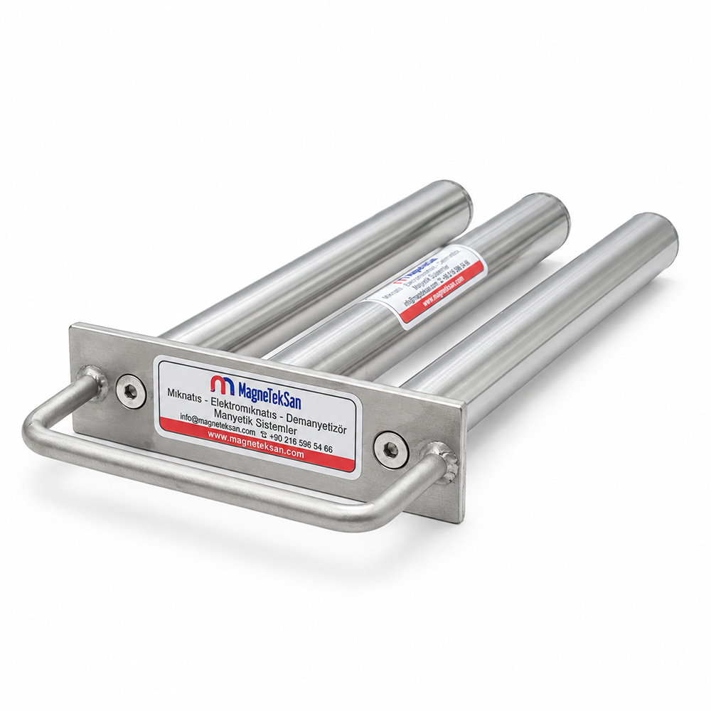 150×250 mm Tutamaklı Neodyum Elek Mıknatıs – Ø25×3 N35 10000 Gauss