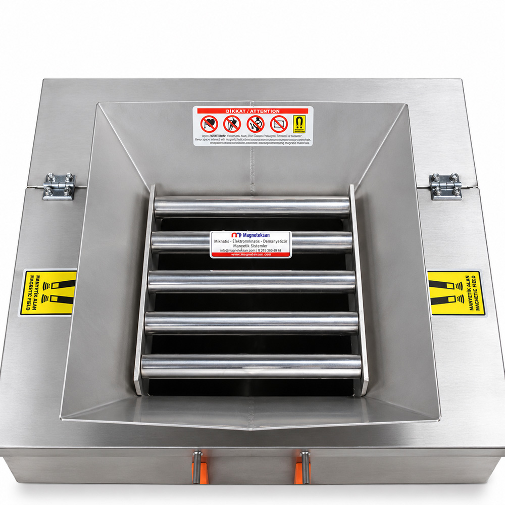 Arabalı Elek Mıknatıs – 250×250 mm Ø25×5 N35 Neodyum 10000 Gauss