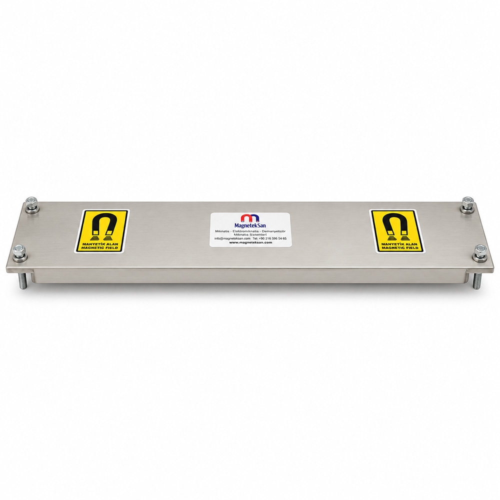 Bakliyat Ayıklama Konveyörü Plaka Mıknatıs – 760×150×25 mm N35 Neodyum