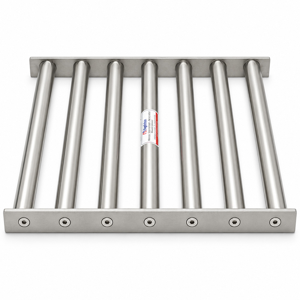 Bulgur Paketleme Bunkeri Elek Mıknatıs – 350×350 mm Ø25×7 N35 Neodyum 10000 Gauss