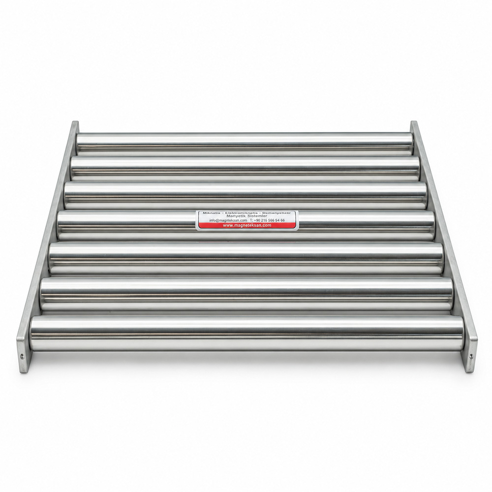 Bulgur Paketleme Bunkeri Elek Mıknatıs – 350×350 mm Ø25×7 N35 Neodyum 10000 Gauss
