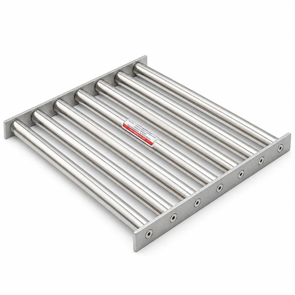 Bulgur Paketleme Bunkeri Elek Mıknatıs – 350×350 mm Ø25×7 N35 Neodyum 10000 Gauss