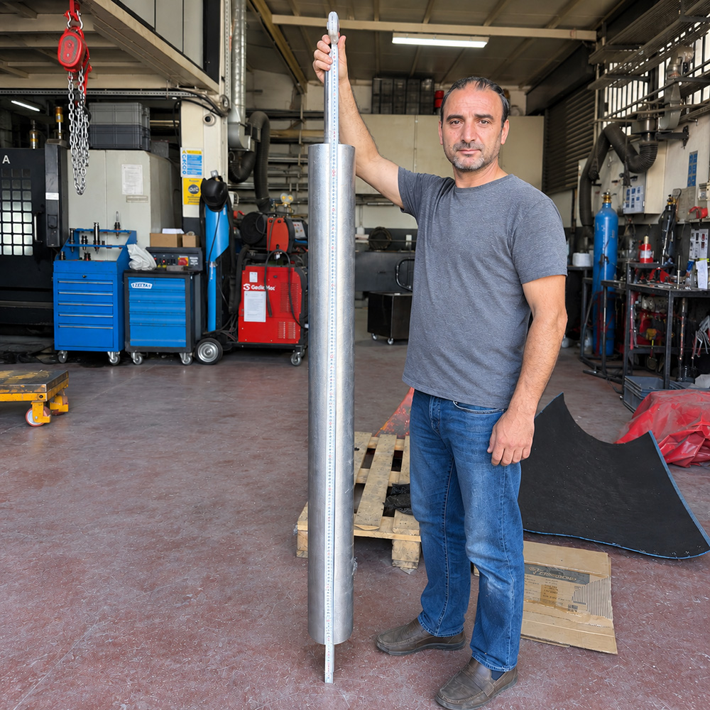 İplik Üretim Hattı Hammadde Besleme Ferrit Tambur Mıknatıs – Ø129×1450 mm