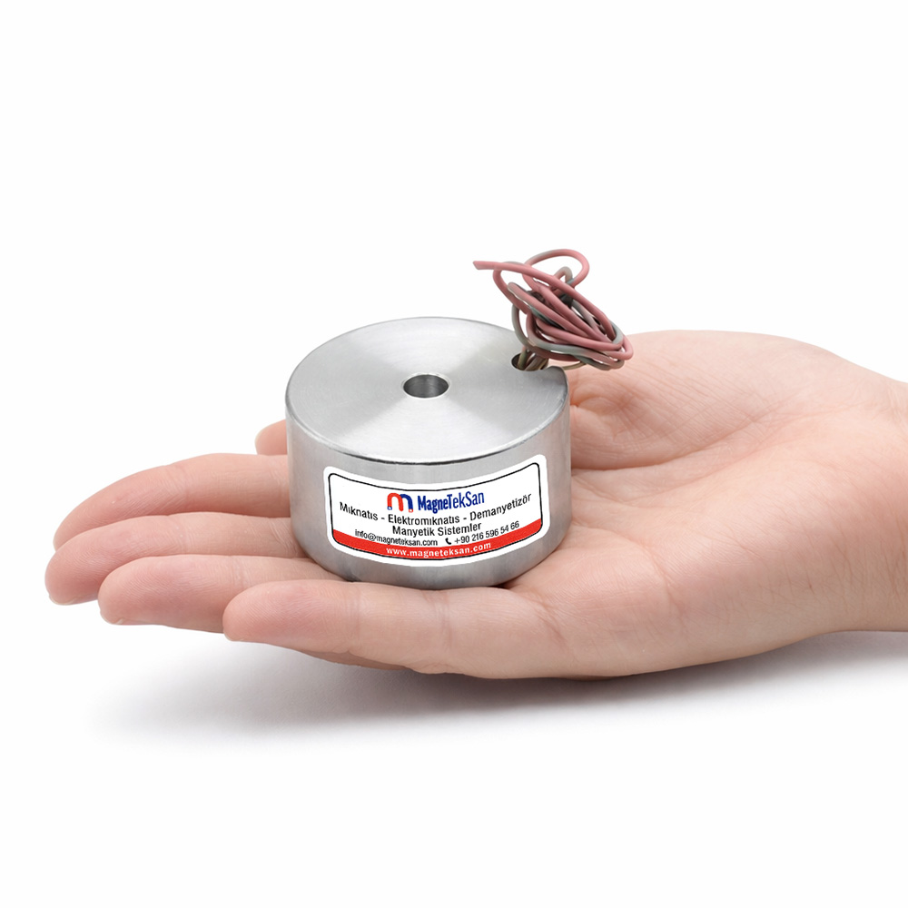 Montaj Paleti Parça Sabitleme Elektromıknatısı – Ø50×29 mm 24V 8W