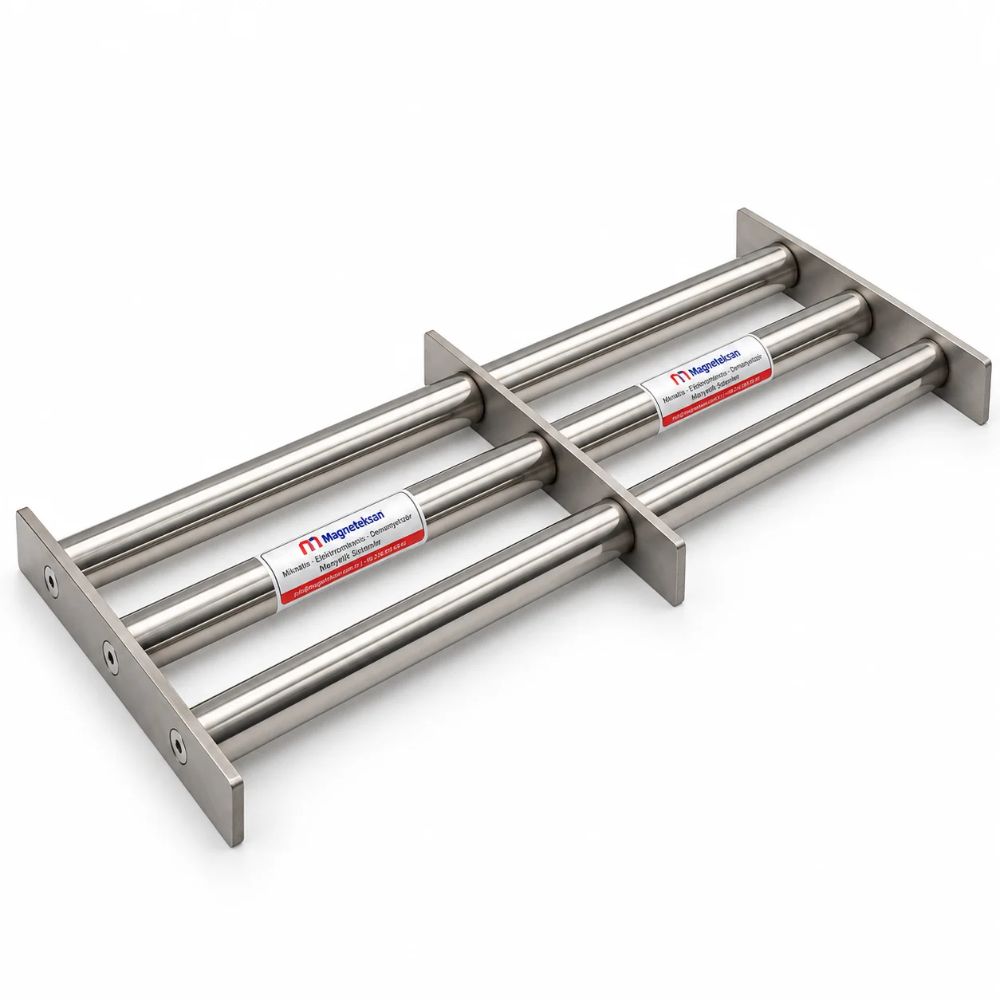 300x800 mm Neodyum Elek Mıknatıs – Mineral Tozu Üretim Hattı