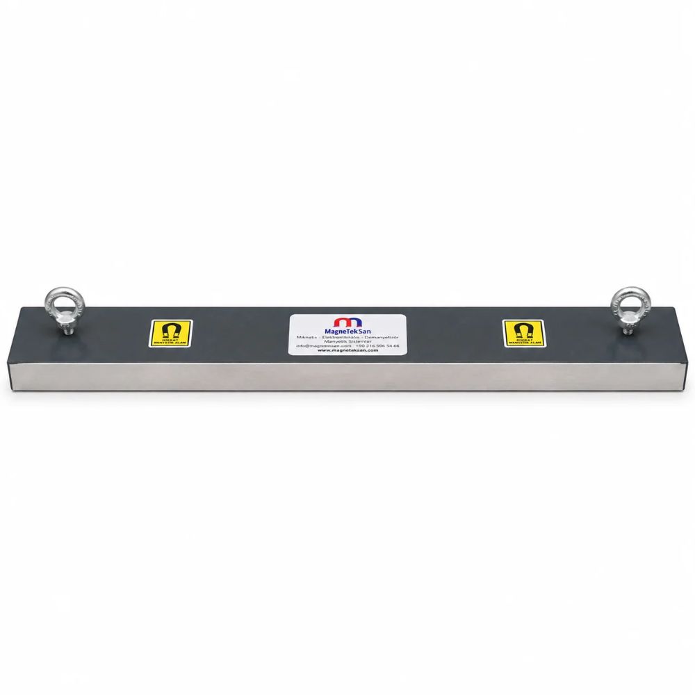 750x100x32 mm Ferrit Plaka Mıknatıs – Fırın Tavası Taşıma Hattı