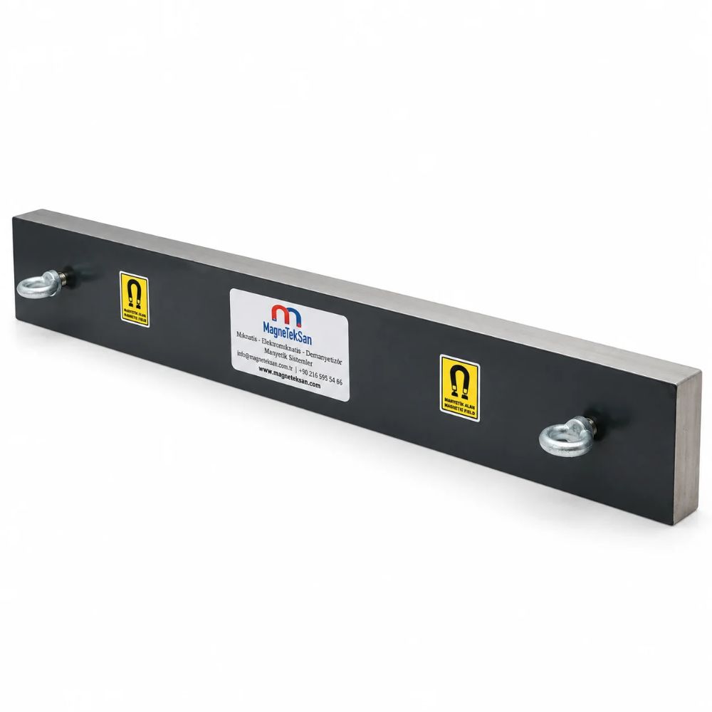 750x100x32 mm Ferrit Plaka Mıknatıs – Fırın Tavası Taşıma Hattı