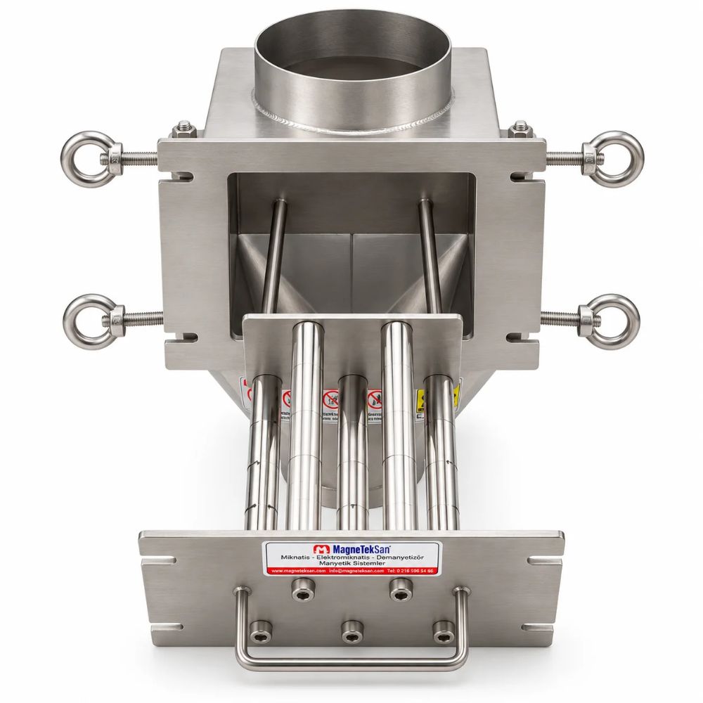 Ø115xØ115 mm Neodyum Çekmeceli Kovan Mıknatıs – Baharat Üretim Hattı