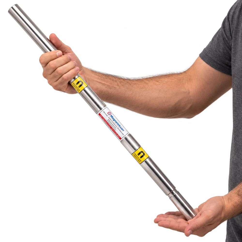 Ø25x600 mm Neodyum Çubuk Mıknatıs – Tarçın Tozu Hammadde Kontrolü